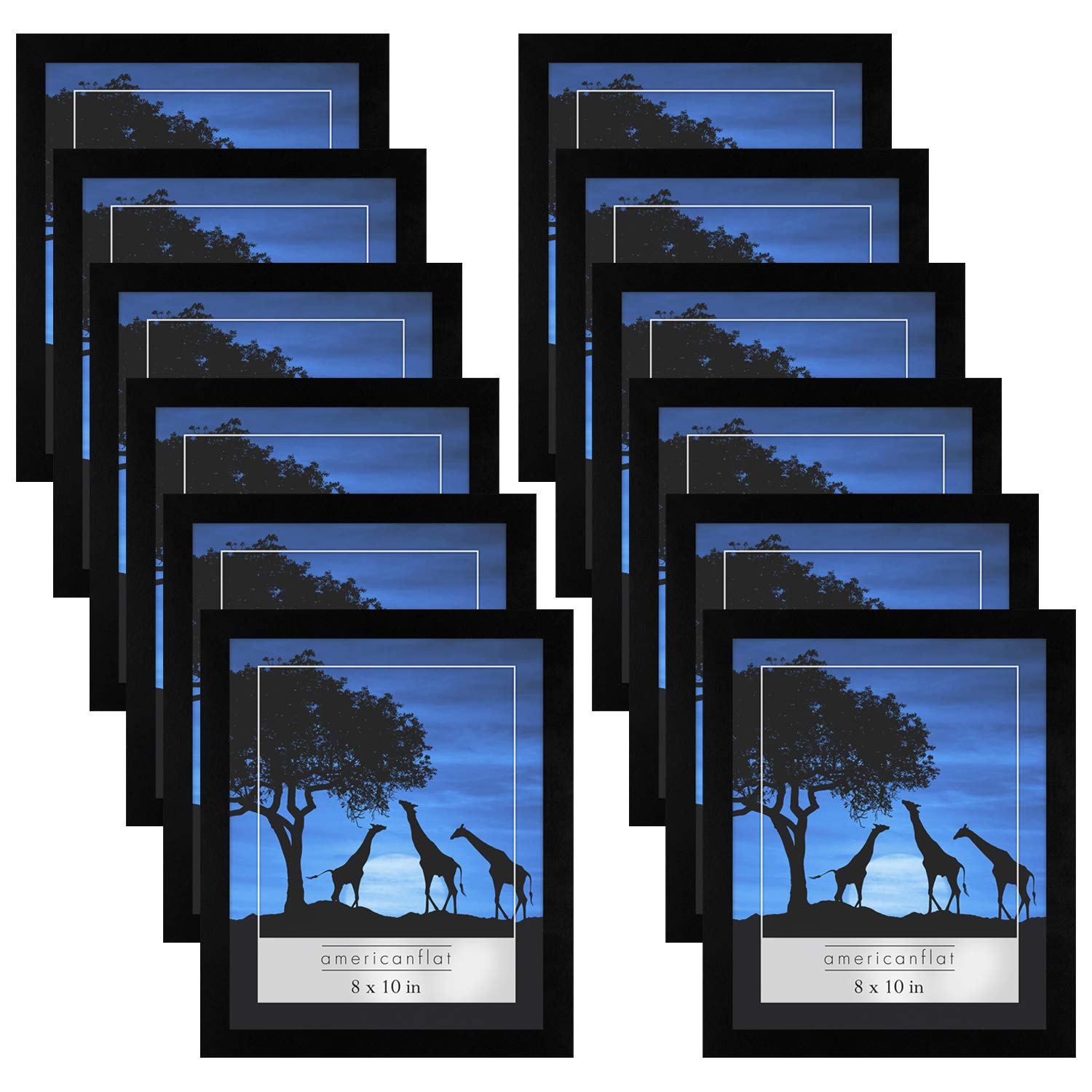 Picture / Photo Frames, Wooden Desktop Display Stand Bulk Set w/ Easel-Back  Hook - 4x6 Inch (Gray, 1-Pack) Wall Hanging System for Pre-Cut Board Mat  Art Print Poster Document Artwork 
