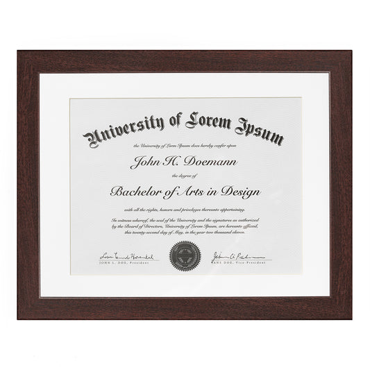 Americanflat Diploma Frame | With 8.5x11 Mat | Shatter-Resistant Glass
