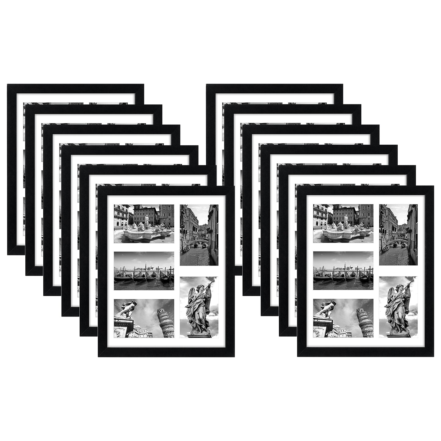 Americanflat 8x20 Collage Picture Frame, Four 4x6 Picture Displays, Black -  Bed Bath & Beyond - 21692954