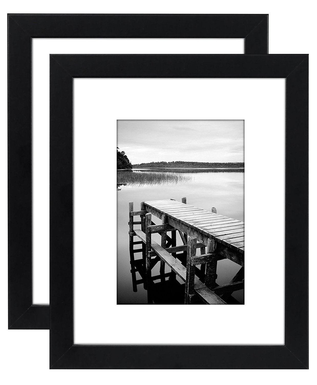 Picture Frames with Shatter Resistant Glass Horizontal and Vertical Formats for Wall and Tabletop - Picture Frame - Americanflat