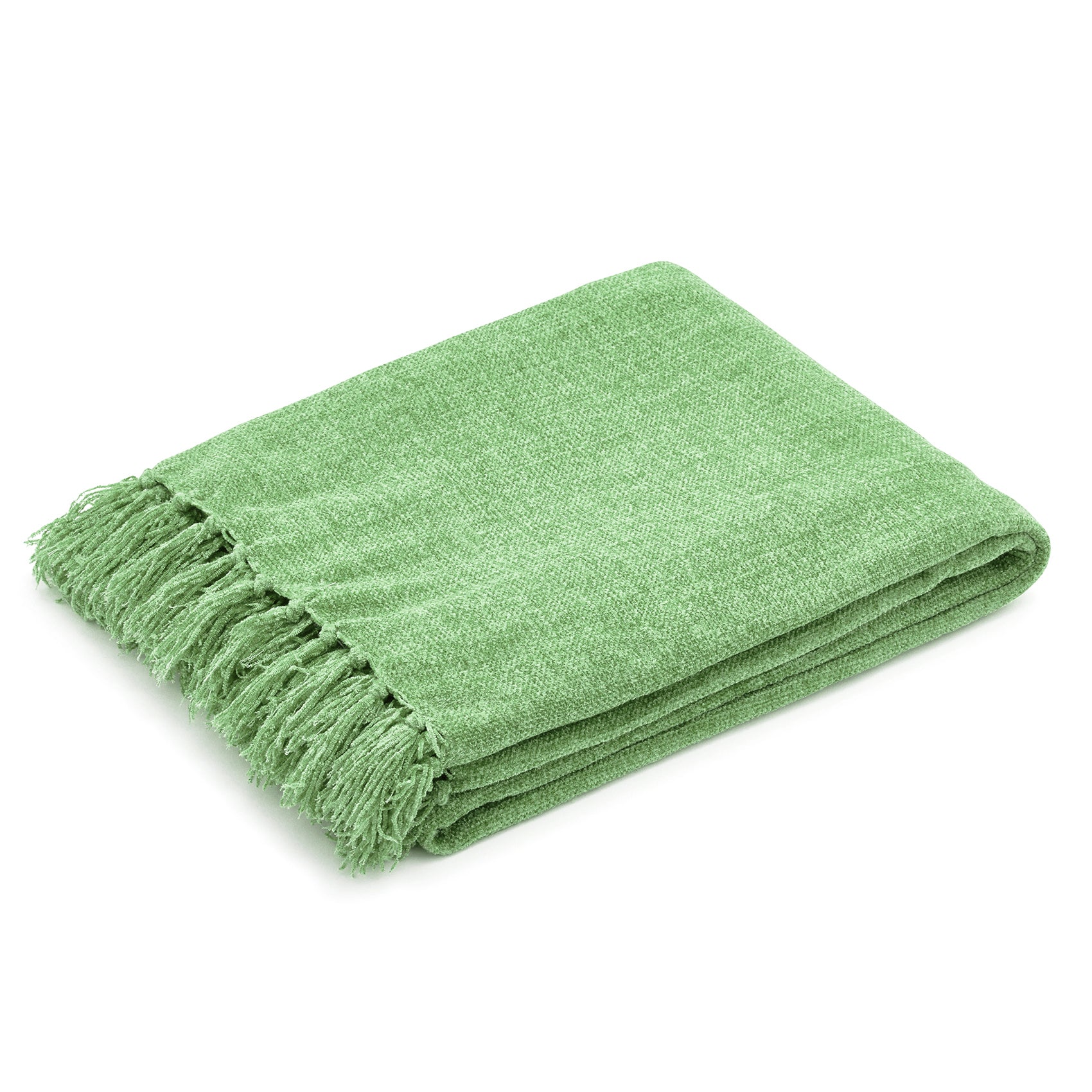 Sage green chenille online throw